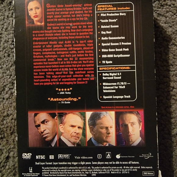 Alias: Season 1 (DVD) - Picture 8 of 8